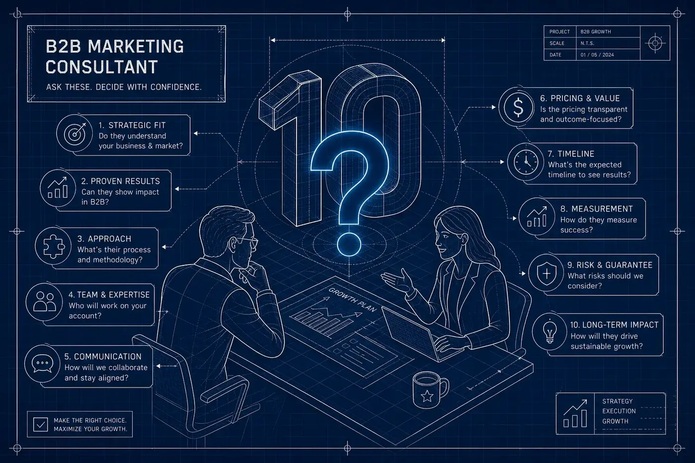 10 questions to ask a B2B marketing consultant before you sign